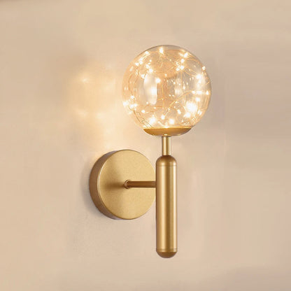 LED Wall Light – Coloured Glass Fixture for Elegant Home Office Decor