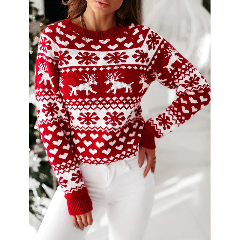 Winter Sweater Women - Cozy Knit Pullover for Cold Weather