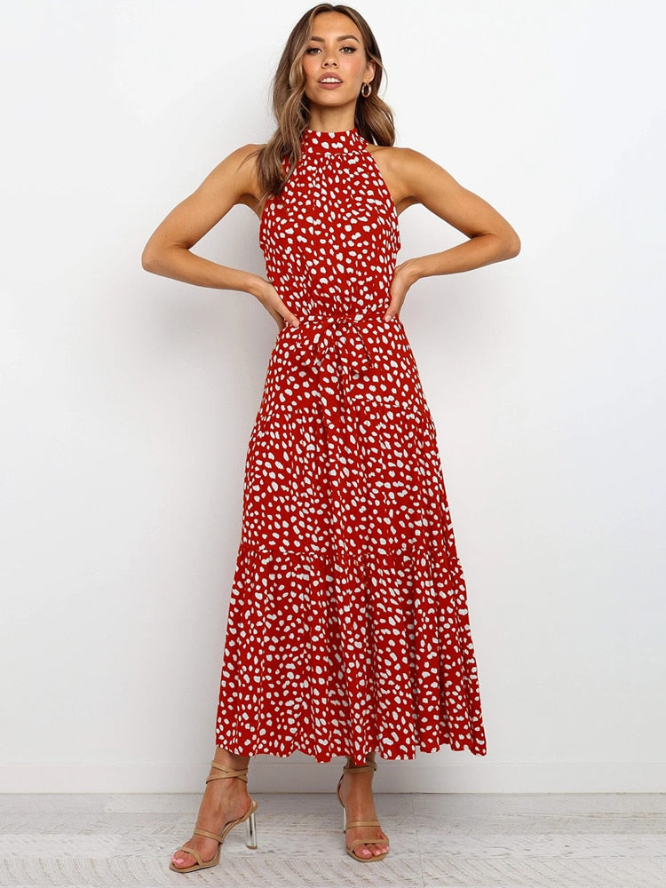 Summer Dress – Polka Dot Print Casual Dress for Women