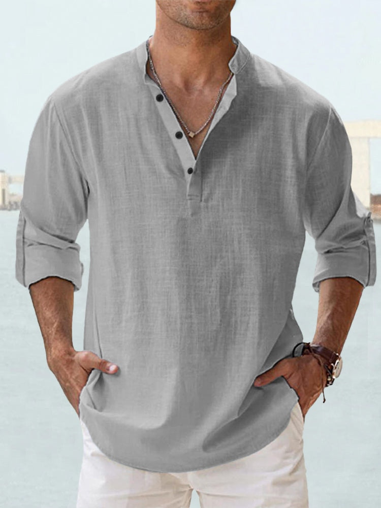 Casual Shirt Men – Lightweight Cotton Button-Up for Everyday Wear