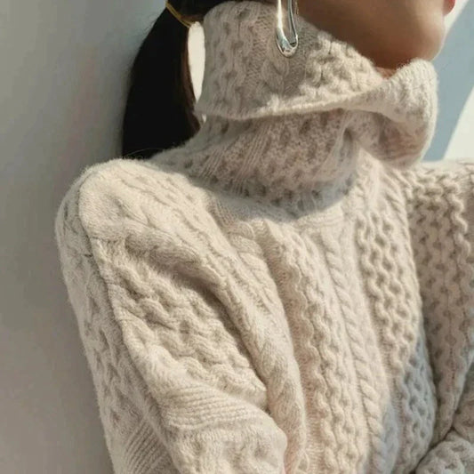 Turtleneck Sweater Women – Cozy Knit Pullover for Winter Style