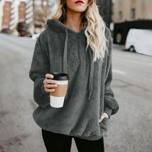 Fluffy Sweater Women – Loose Knit Cozy Pullover for Fall