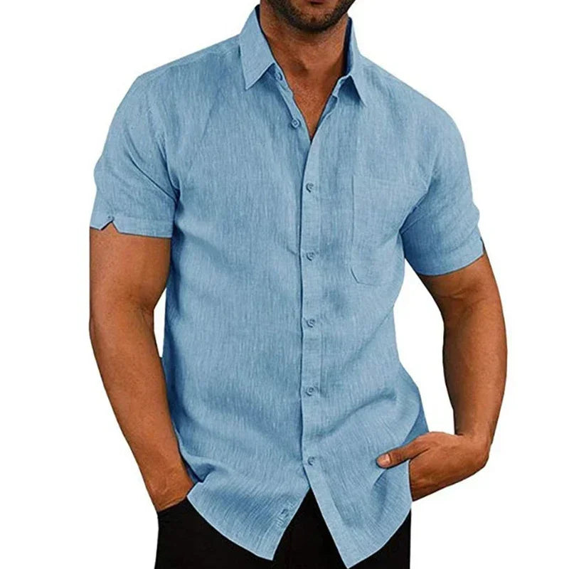 Casual Shirt for Men – Lightweight Cotton Button-Up with Stylish Fit