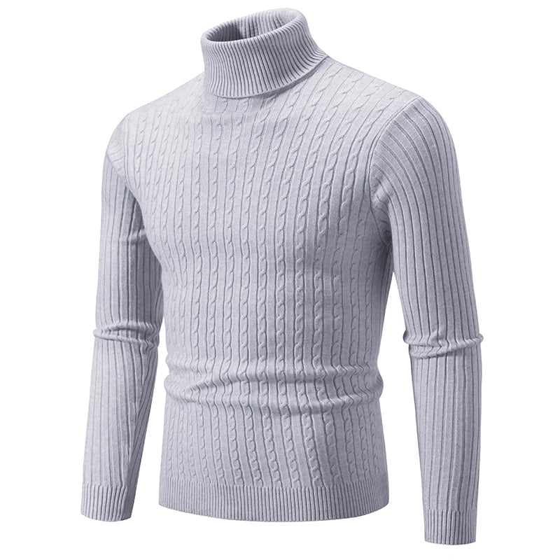 Casual Turtleneck Sweater for Women – Cozy Knit Pullover for Everyday Wear