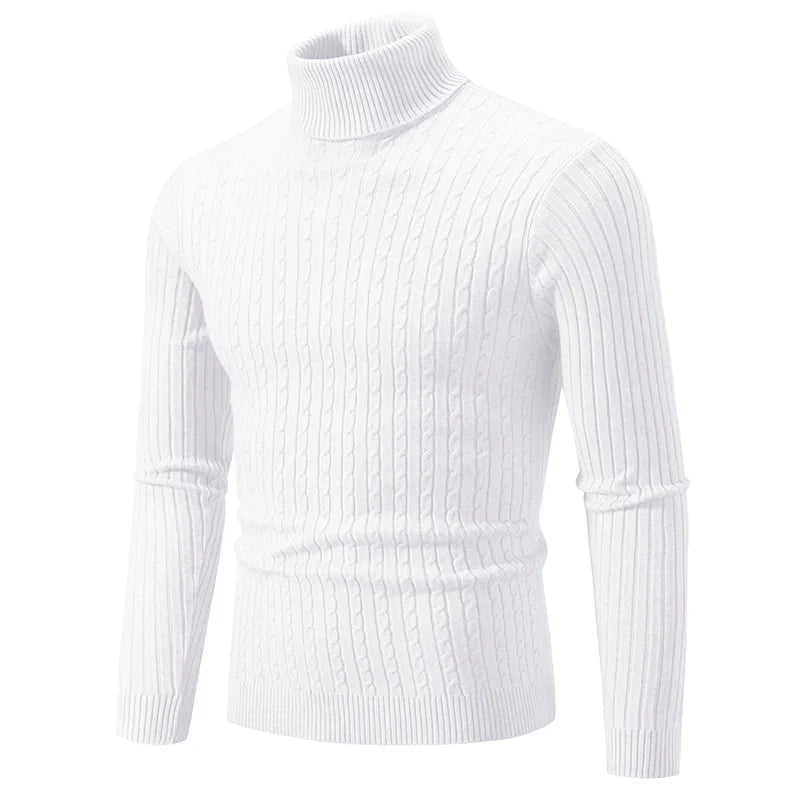 Casual Turtleneck Sweater for Women – Cozy Knit Pullover for Everyday Wear