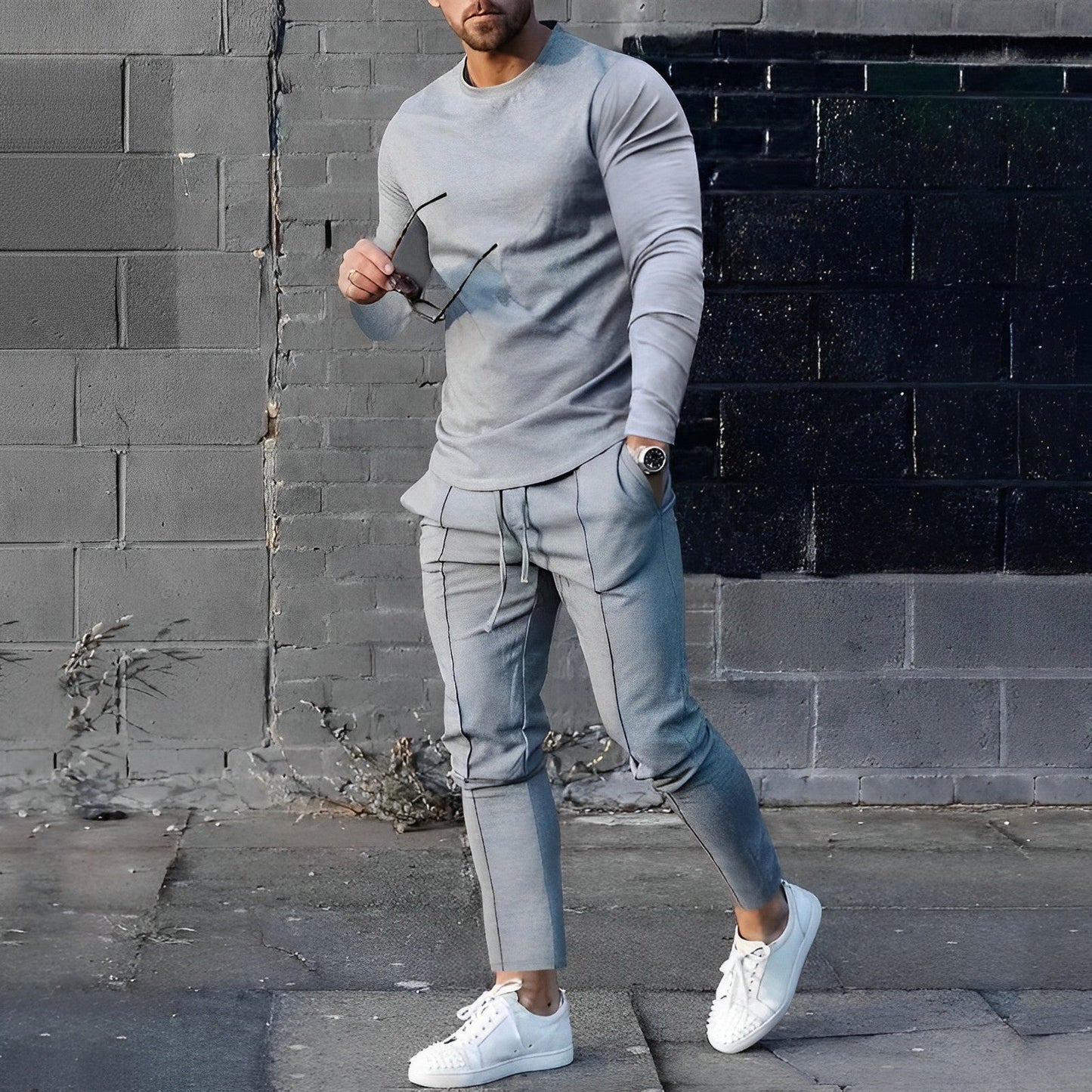 Men's Pullover and Pants Set – Stylish Casual Outfit for Everyday Wear