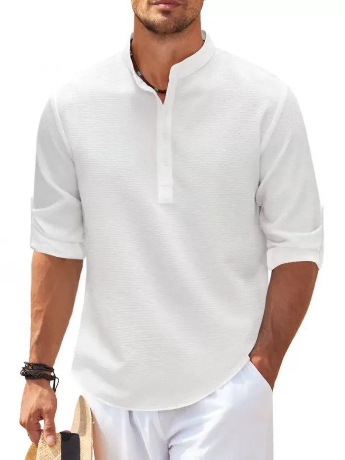 Men's Casual Shirt – Stylish Short Sleeve Cotton Top