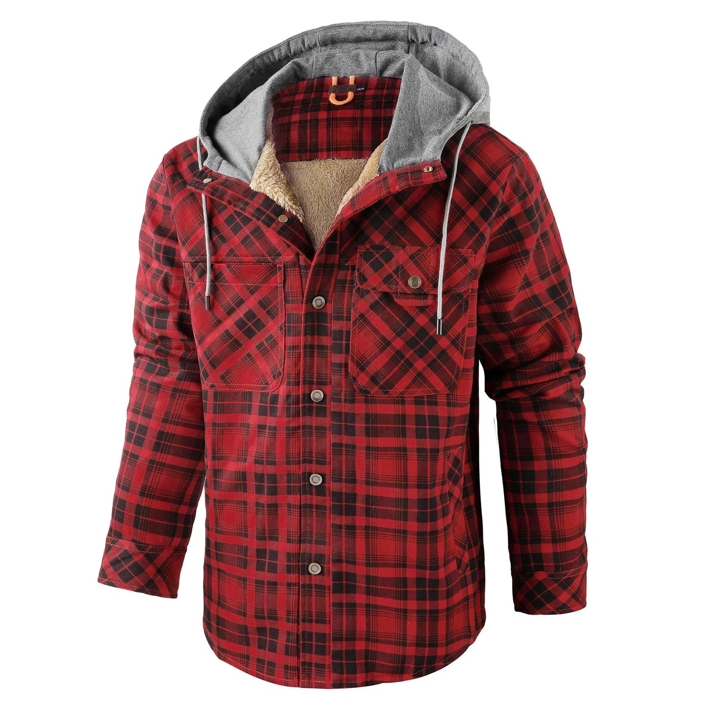 Checked Shirt Coat Women – Warm Flannel Layered Jacket