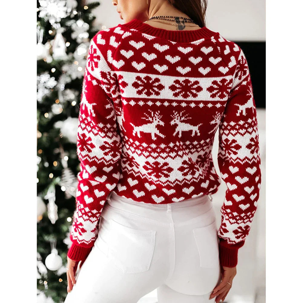 Winter Sweater Women - Cozy Knit Pullover for Cold Weather