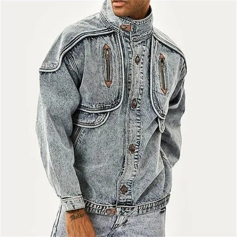 Denim Jacket for Men – Stylish Casual Outerwear with Classic Fit