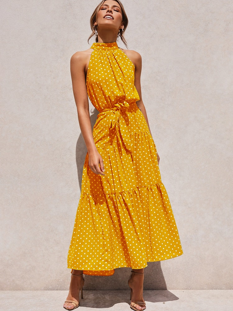 Summer Dress – Polka Dot Print Casual Dress for Women