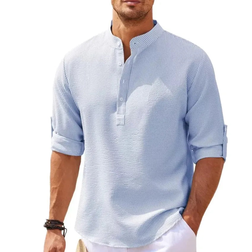 Men's Casual Shirt – Stylish Short Sleeve Cotton Top