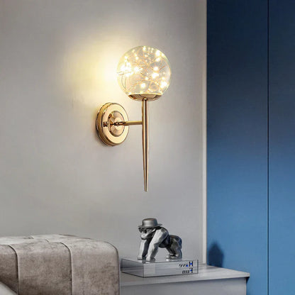 LED Wall Light – Coloured Glass Fixture for Elegant Home Office Decor