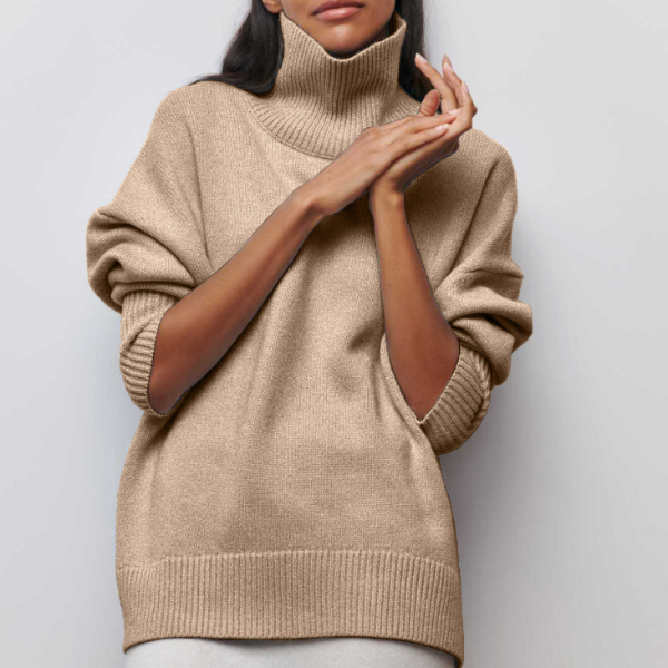 Turtleneck Sweater Women – Cozy Knit Pullover for Fall Fashion