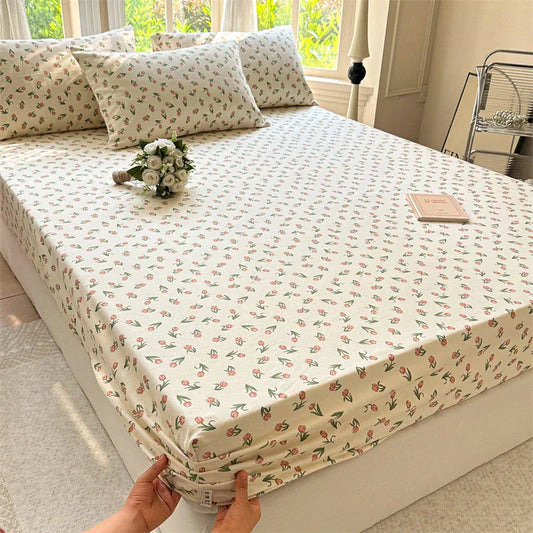 Breathable Cotton Fitted Sheet – Soft, Comfortable Bedding for Better Sleep