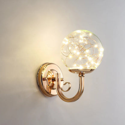 LED Wall Light – Coloured Glass Fixture for Elegant Home Office Decor