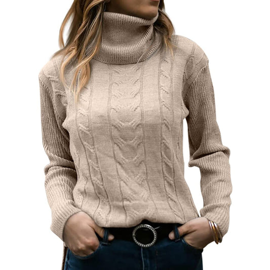 High-Quality Turtleneck Sweater – Soft Viscose Knit for Women