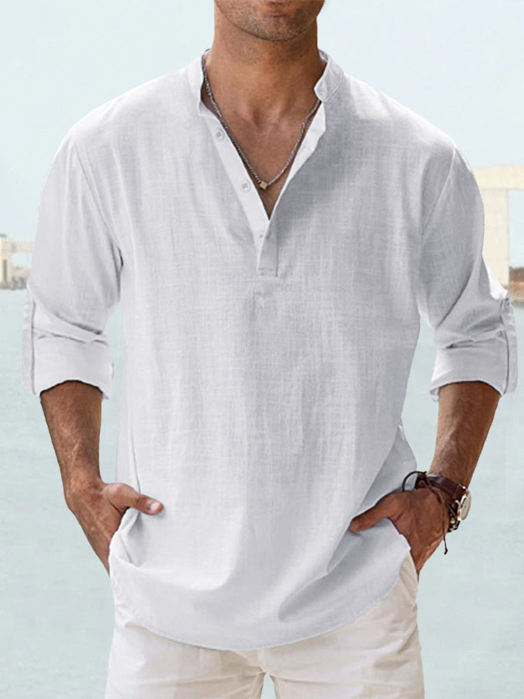 Casual Shirt Men – Lightweight Cotton Button-Up for Everyday Wear