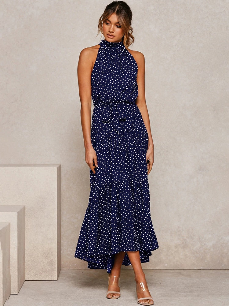 Summer Dress – Polka Dot Print Casual Dress for Women