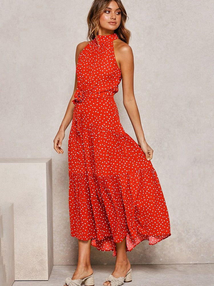 Summer Dress – Polka Dot Print Casual Dress for Women