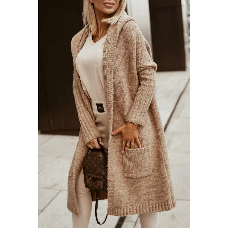 Long Cardigan for Women – Cozy Knit Open Front Sweater