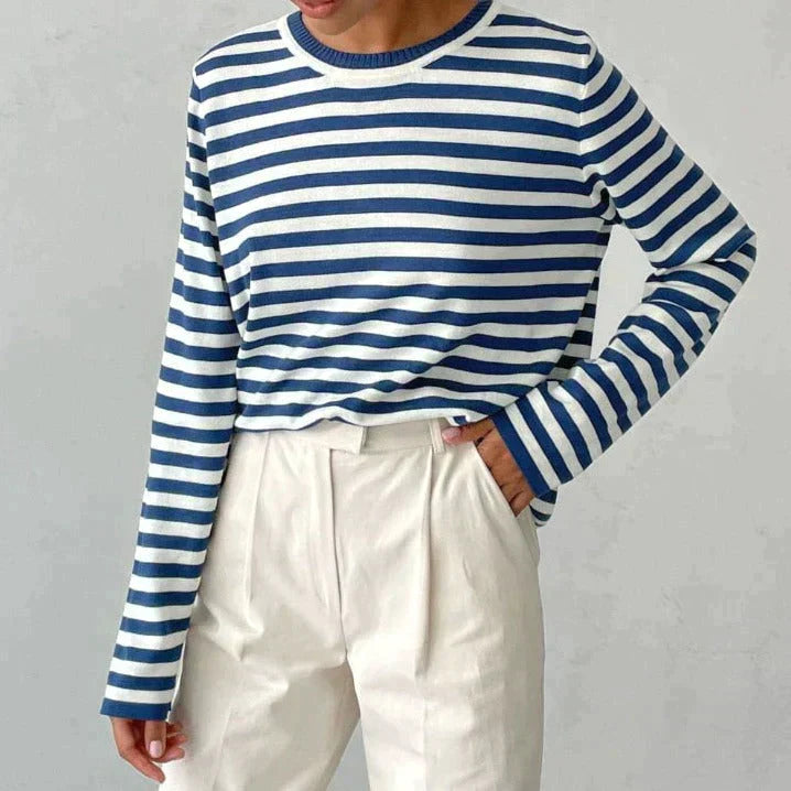 Striped T-Shirt Women – Elegant Casual Top for Everyday Wear