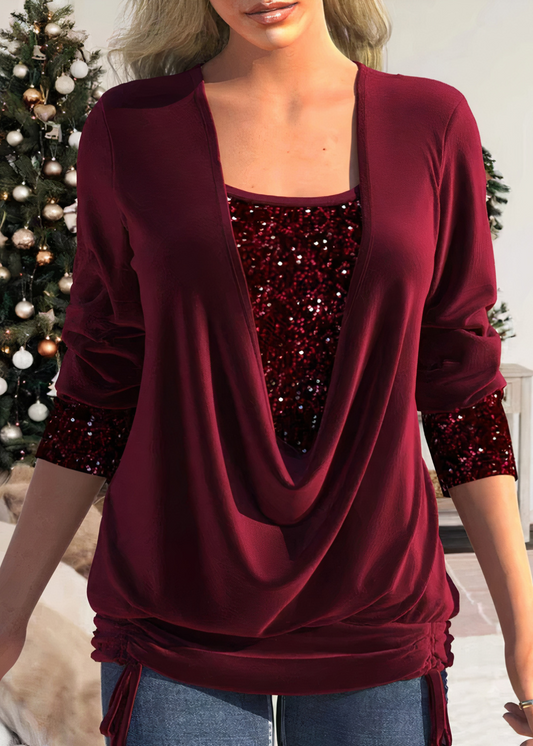 Glitter Blouse for Women – Glamorous Sparkly Top for Parties