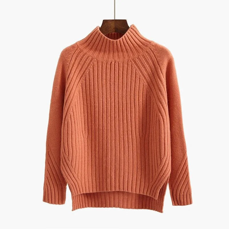 Fashion Turtleneck Sweater Women – Stylish Knit Pullover for Casual Wear