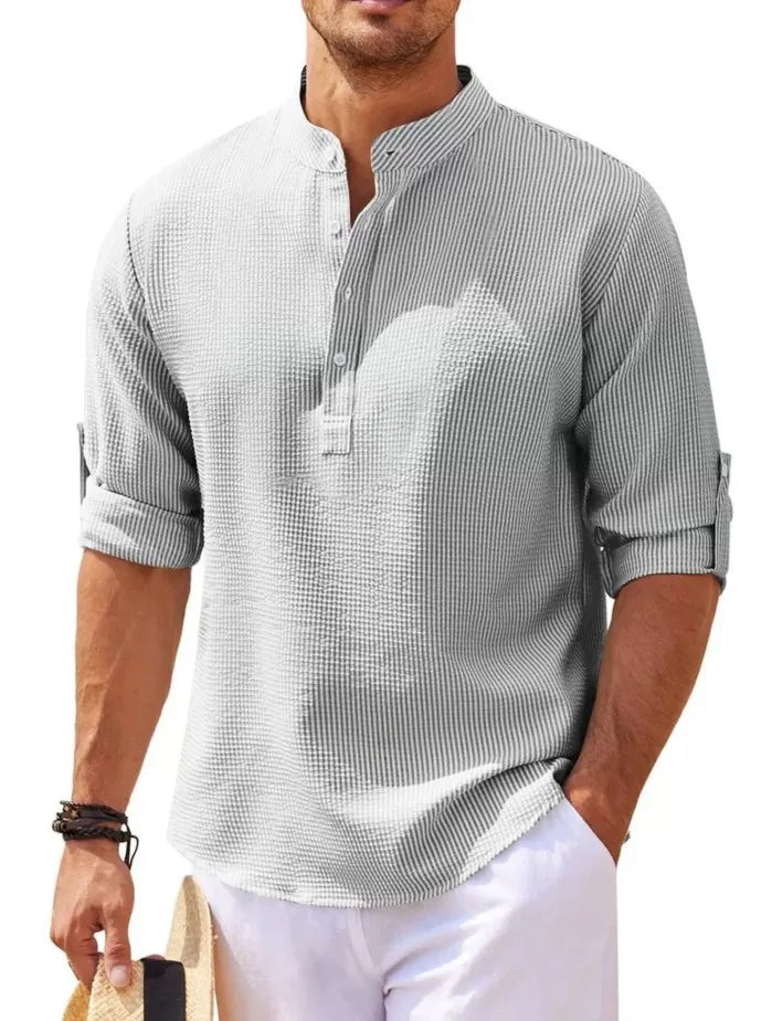 Men's Casual Shirt – Stylish Short Sleeve Cotton Top