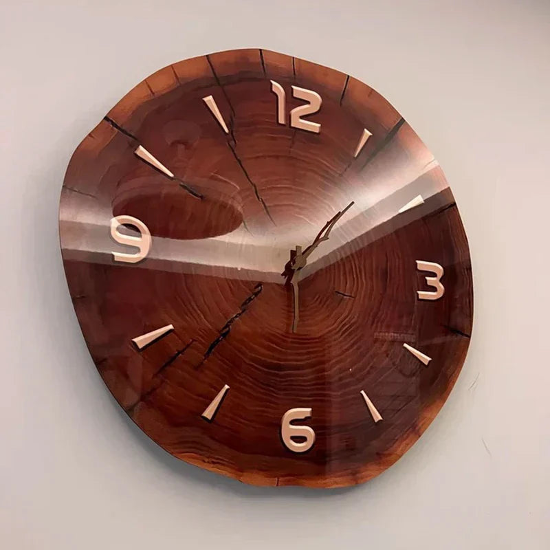 Natural Wood Wall Clock – Stylish Home Office Decor with Modern Design