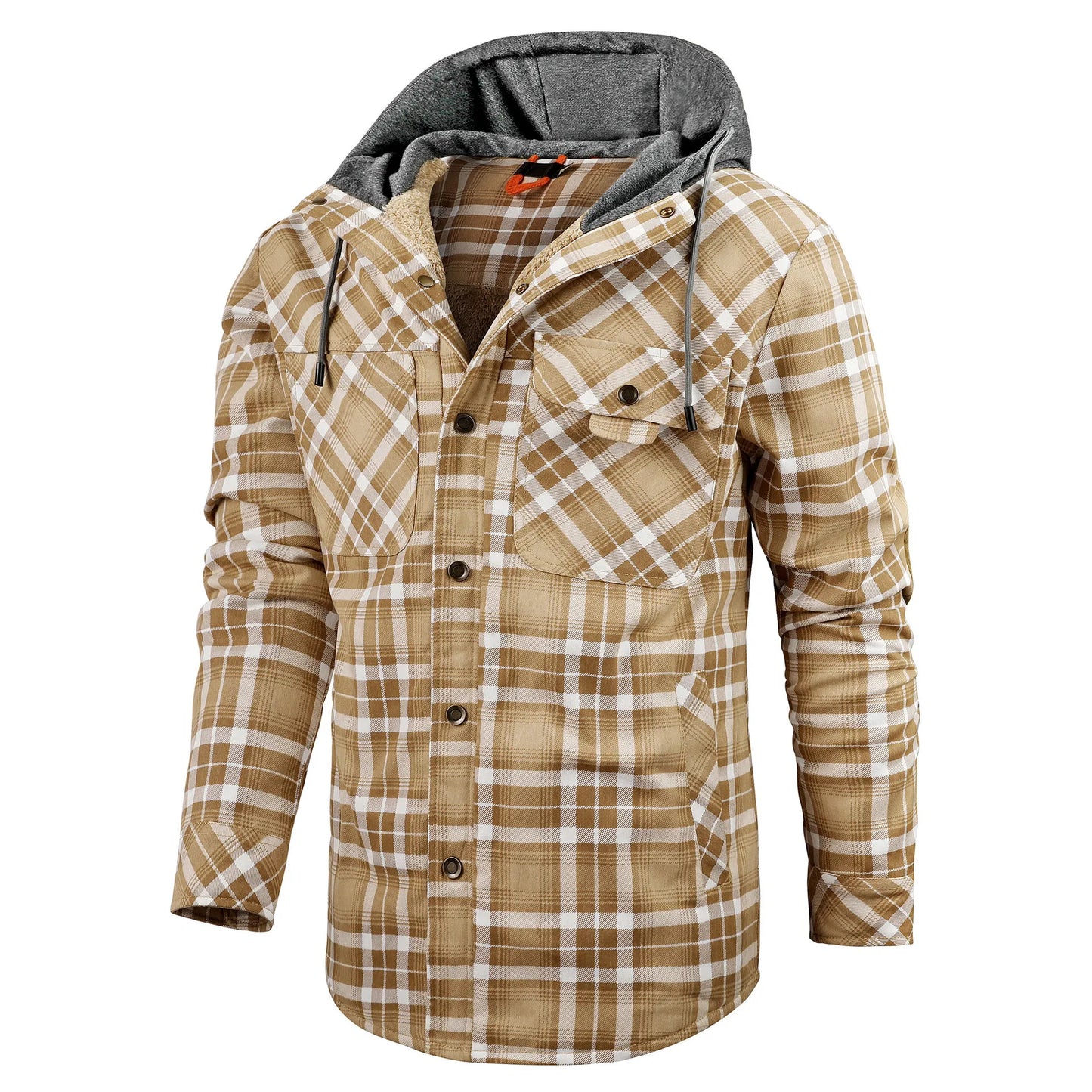 Checked Shirt Coat Women – Warm Flannel Layered Jacket