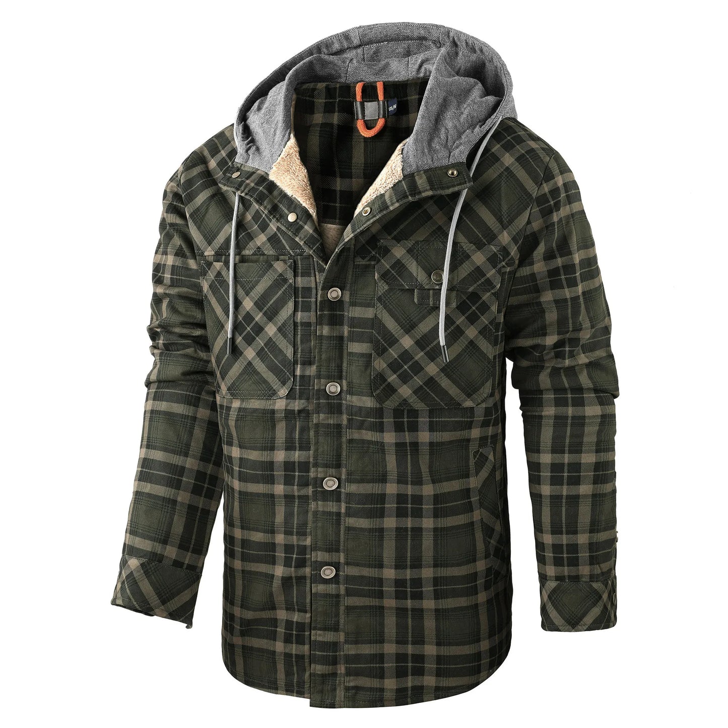 Checked Shirt Coat Women – Warm Flannel Layered Jacket