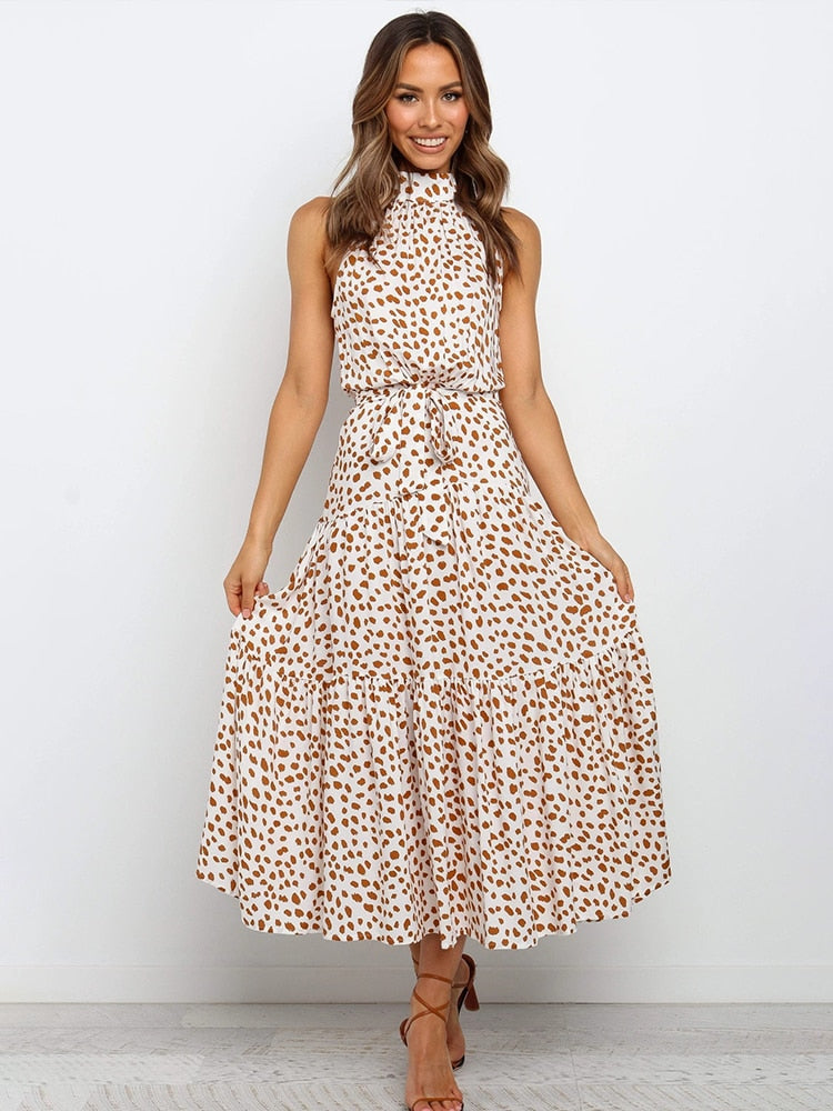 Summer Dress – Polka Dot Print Casual Dress for Women