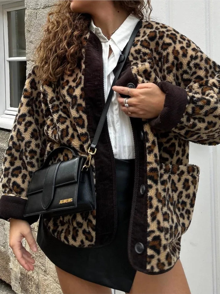 Leopard Print Jacket Women – Stylish Animal Print Outerwear for Fall