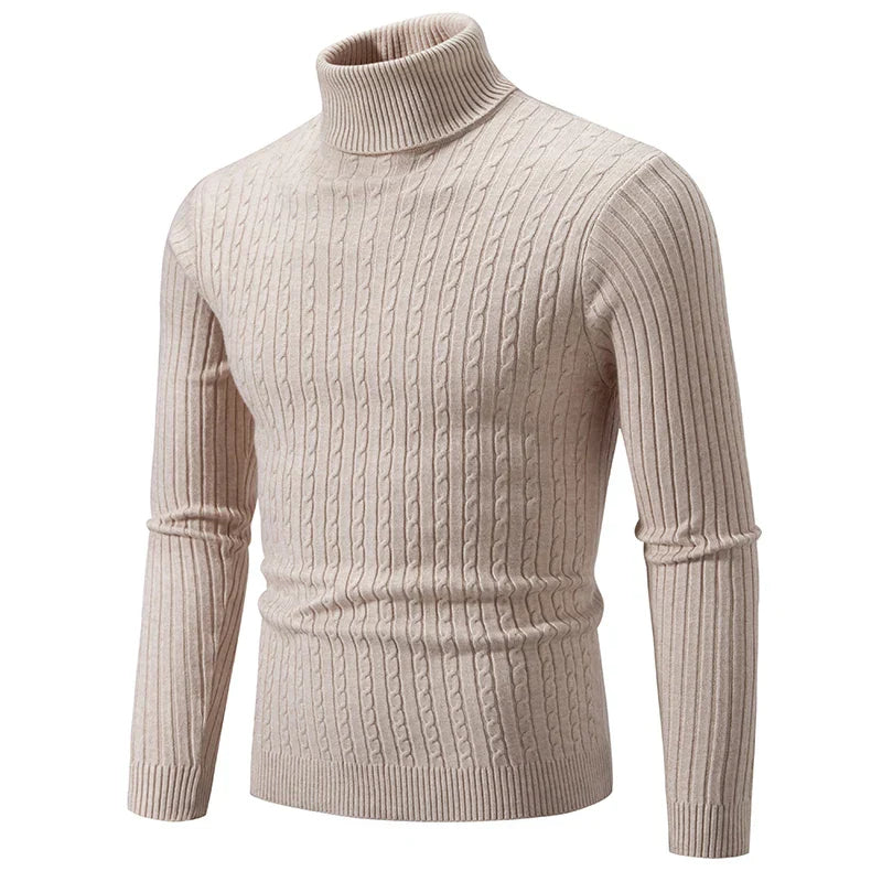 Casual Turtleneck Sweater for Women – Cozy Knit Pullover for Everyday Wear