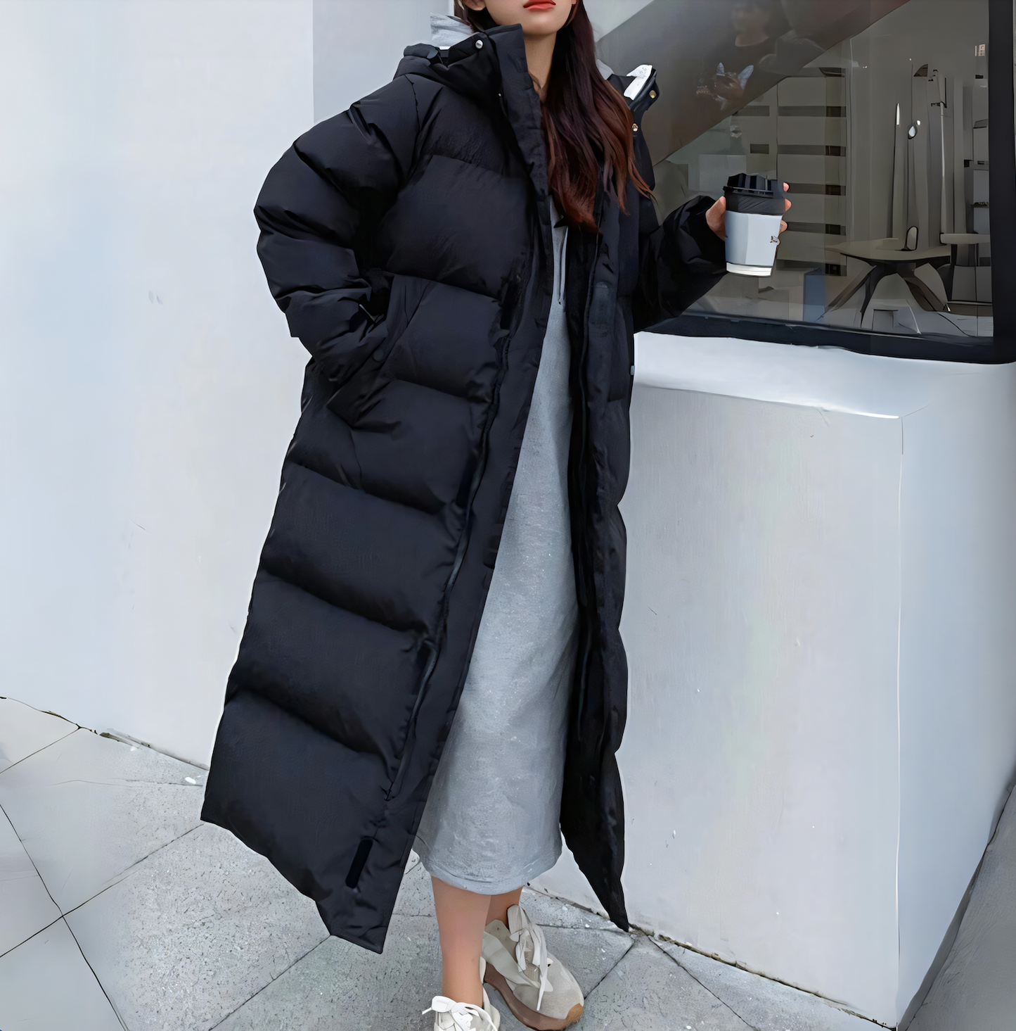 Long Down Jacket Women – Waterproof Windproof Stylish Winter Coat