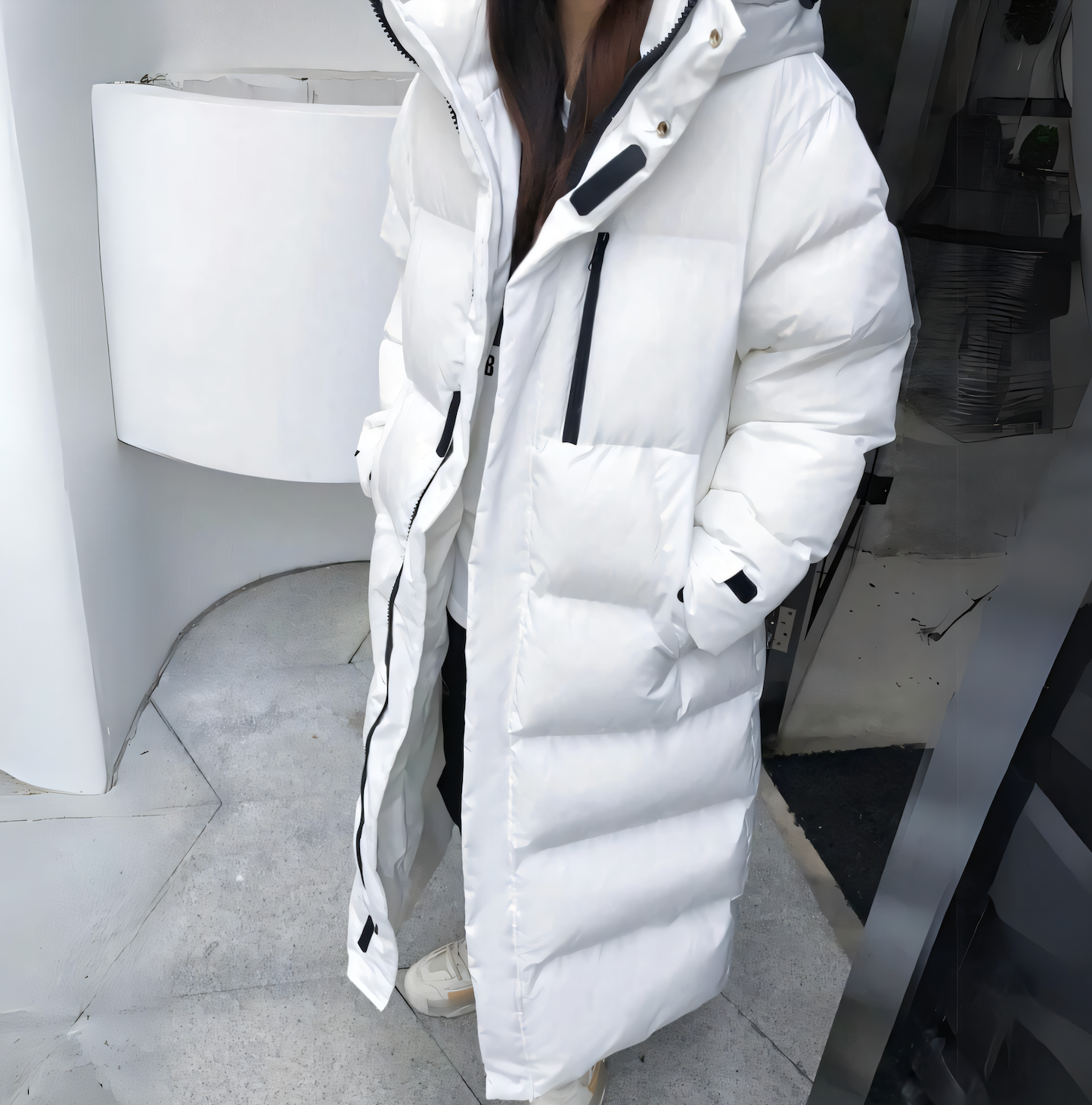 Long Down Jacket Women – Waterproof Windproof Stylish Winter Coat