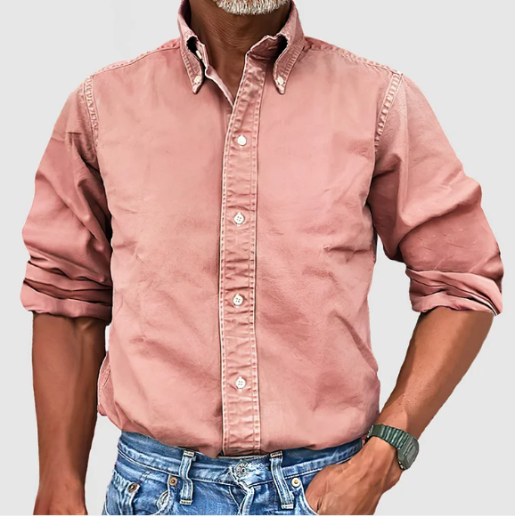 Men's Long Sleeve Shirt – Stylish Casual Button-Up for Work and Play