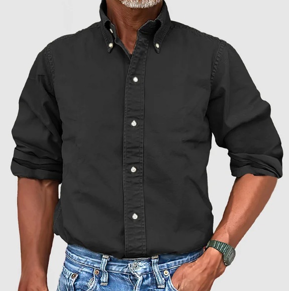 Men's Long Sleeve Shirt – Stylish Casual Button-Up for Work and Play