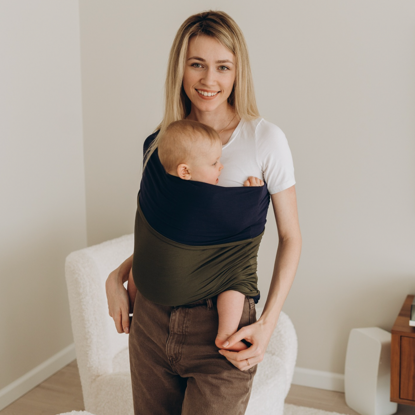 Baby Wrap Sling Carrier – Soft, Adjustable Baby Wrap for Comfort