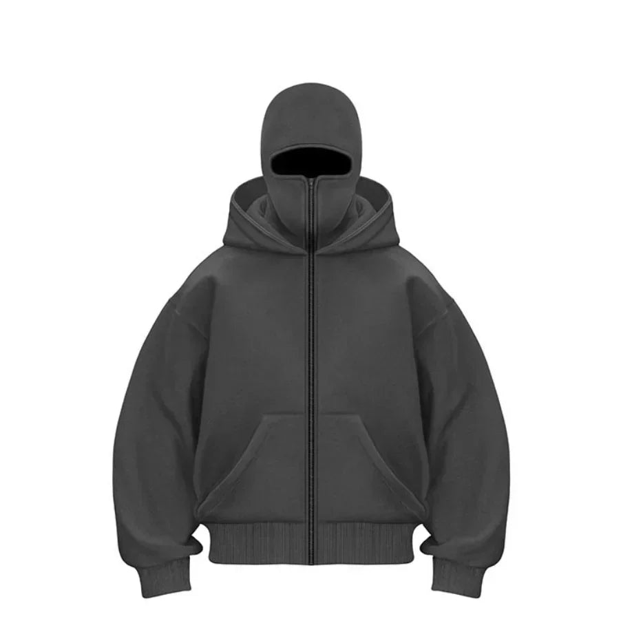 Balaclava Hoodie – Warm, Versatile Winter Hooded Sweatshirt