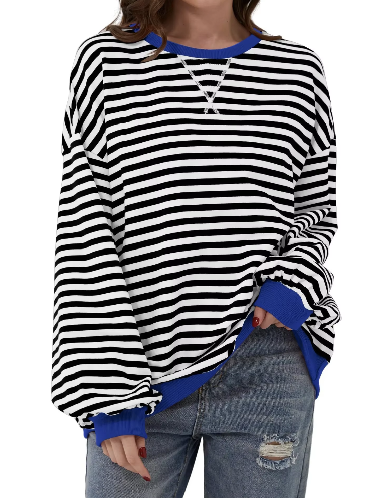 Striped Sweater Women – Cozy Knit Pullover for Casual Wear