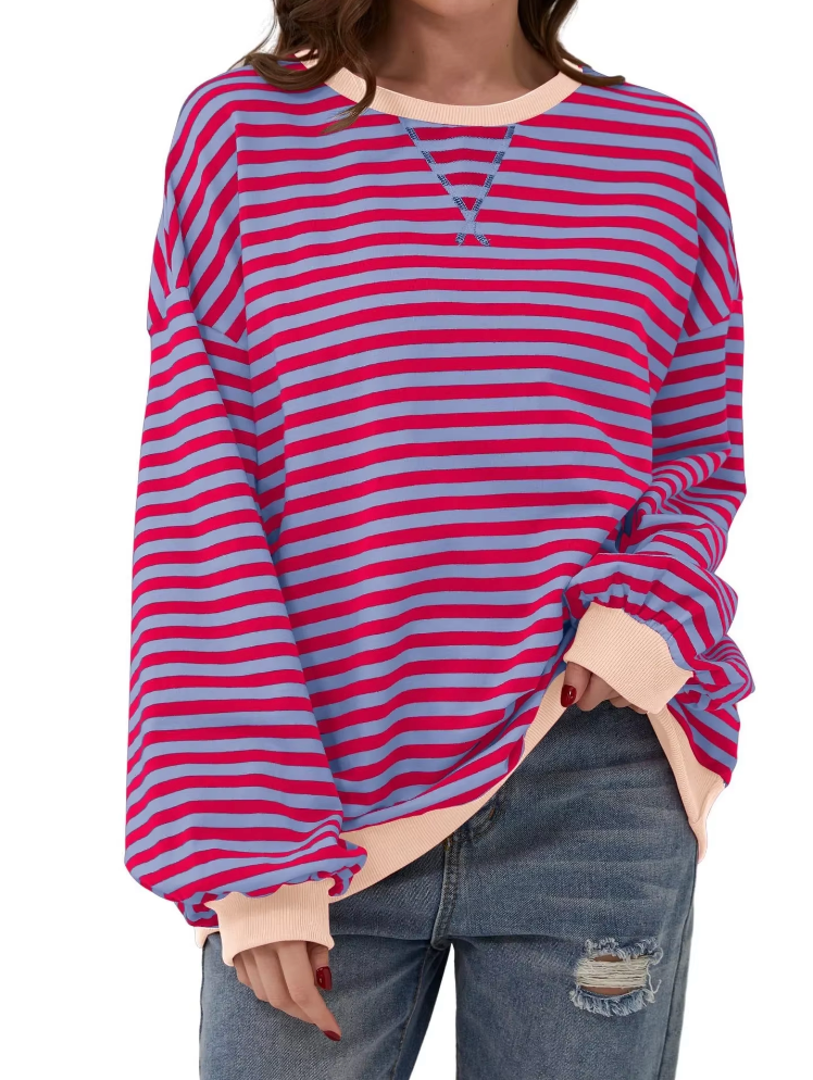 Striped Sweater Women – Cozy Knit Pullover for Casual Wear