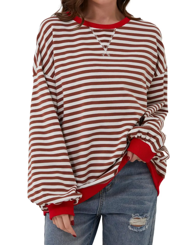 Striped Sweater Women – Cozy Knit Pullover for Casual Wear