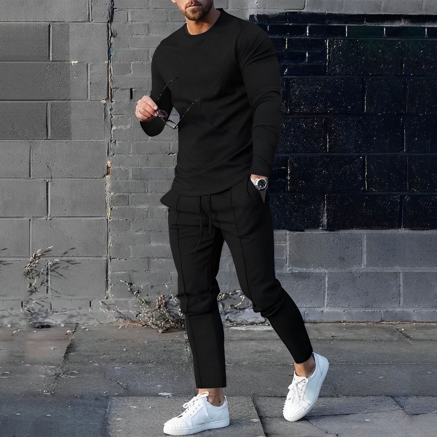 Men's Pullover and Pants Set – Stylish Casual Outfit for Everyday Wear