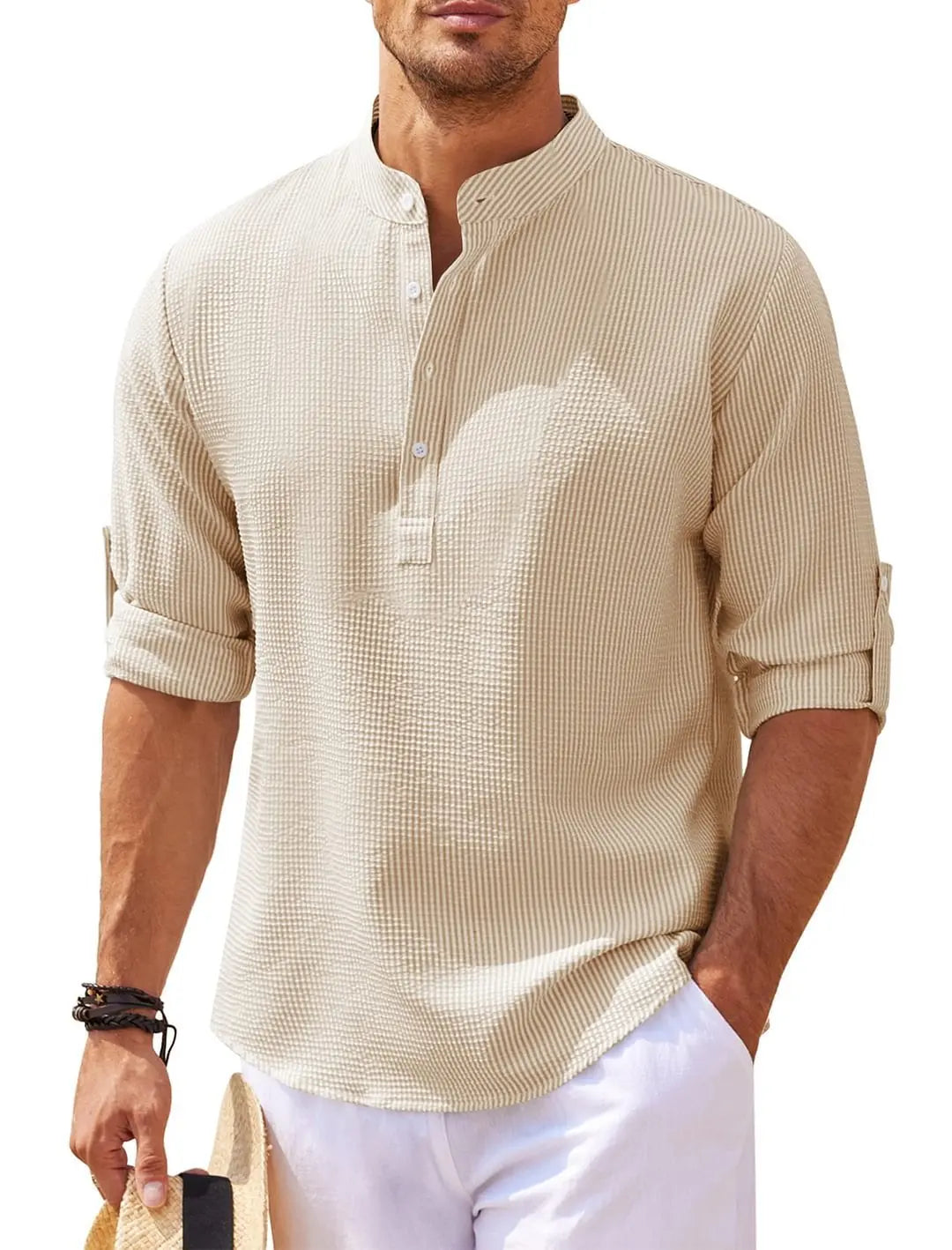 Men's Casual Shirt – Stylish Short Sleeve Cotton Top