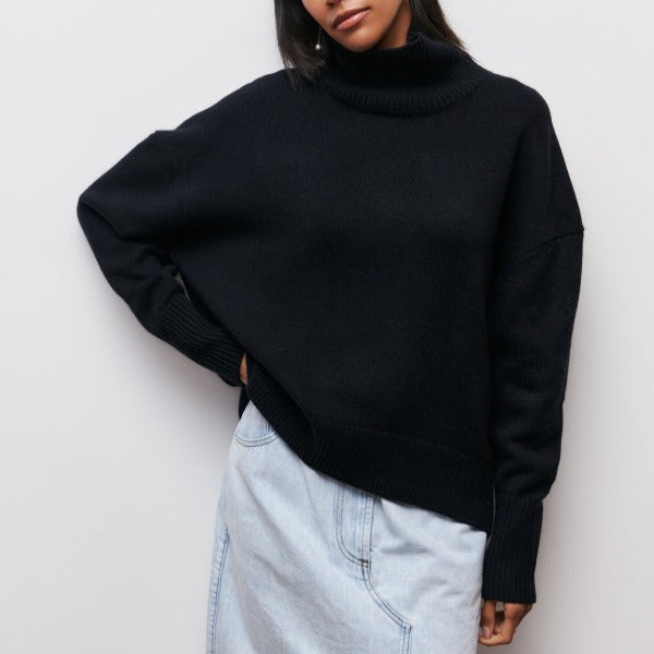 Turtleneck Sweater Women – Cozy Knit Pullover for Fall Fashion