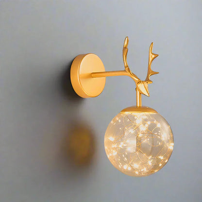 LED Wall Light – Coloured Glass Fixture for Elegant Home Office Decor