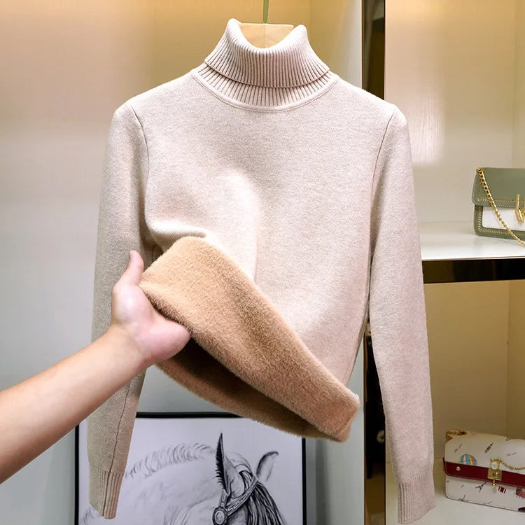 Warm Knit Sweater Women – Cozy Pullover for Winter Style