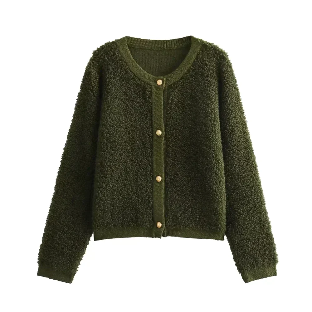 Teddy Cardigan Women – Cozy Plush Knit Outerwear for Fall